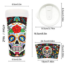 Load image into Gallery viewer, Diamond Painting Teacup DIY Water Cup With Diamond Art Painting,Handmade Crystal Embroidery Water Bottle Gift for Girls,Friends Family Grilfriend