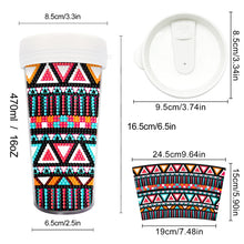 Load image into Gallery viewer, Diamond Painting Teacup DIY Water Cup With Diamond Art Painting,Handmade Crystal Embroidery Water Bottle Gift for Girls,Friends Family Grilfriend