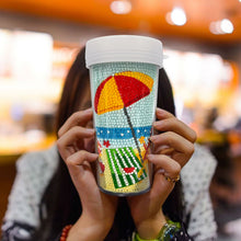 Load image into Gallery viewer, Diamond Painting Teacup DIY Water Cup With Diamond Art Painting,Handmade Crystal Embroidery Water Bottle Gift for Girls,Friends Family Grilfriend