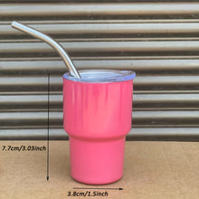 Load image into Gallery viewer, 2oz Mini Tumbler Shot Glass with Straw