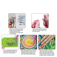 Load image into Gallery viewer, Diamond Painting Teacup DIY Water Cup With Diamond Art Painting,Handmade Crystal Embroidery Water Bottle Gift for Girls,Friends Family Grilfriend