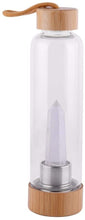Load image into Gallery viewer, Quartz Crystal Water Bottle with Bamboo Lid