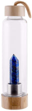 Load image into Gallery viewer, Quartz Crystal Water Bottle with Bamboo Lid