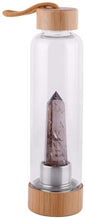 Load image into Gallery viewer, Quartz Crystal Water Bottle with Bamboo Lid