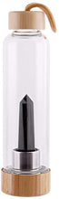 Load image into Gallery viewer, Quartz Crystal Water Bottle with Bamboo Lid