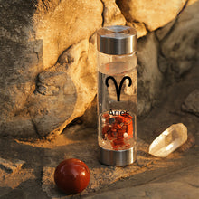 Load image into Gallery viewer, Aries lucky smaller crystal water bottle