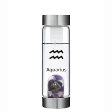 Load image into Gallery viewer, Aquarius lucky smaller crystal water bottle