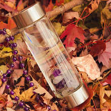 Load image into Gallery viewer, Aquarius lucky smaller crystal water bottle