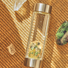 Load image into Gallery viewer, Leo lucky smaller crystal water bottle