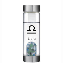 Load image into Gallery viewer, Libra lucky smaller crystal glass water bottle