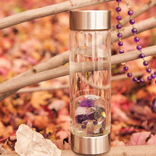 Load image into Gallery viewer, Aquarius lucky smaller crystal water bottle