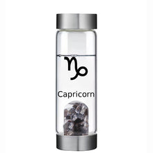 Load image into Gallery viewer, Capricorn lucky smaller crystal water bottle