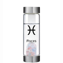 Load image into Gallery viewer, Pisces lucky smaller crystal water bottle