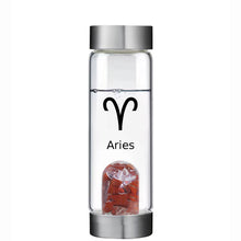 Load image into Gallery viewer, Aries lucky smaller crystal water bottle