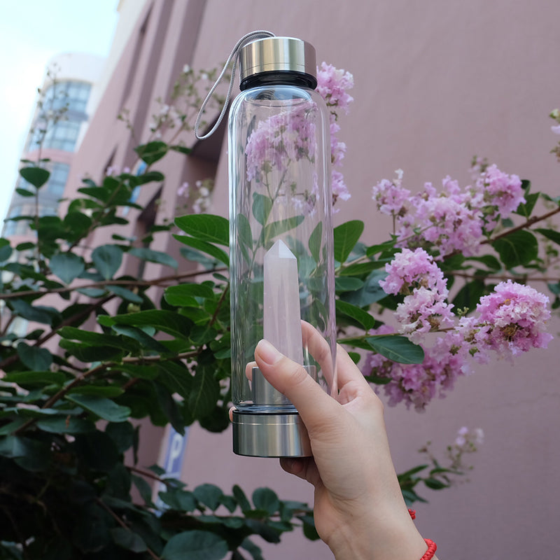 crystal water bottle