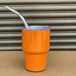 2oz Mini Tumbler Shot Glass with Straw