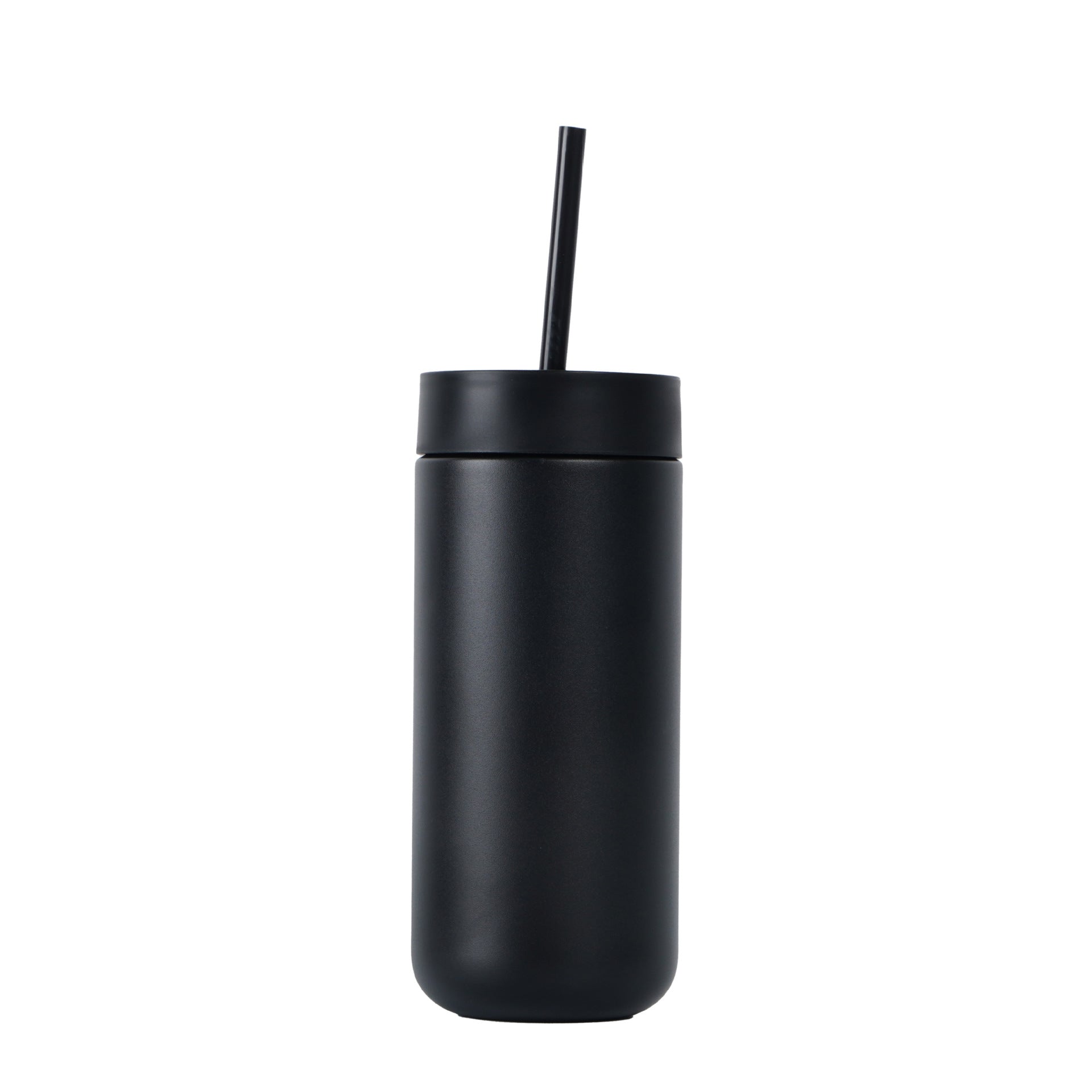 16oz Double Wall Stainless Steel Insulated Tumbler with Straw - Portable Car Cup（副本）