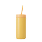 16oz Double Wall Stainless Steel Insulated Tumbler with Straw - Portable Car Cup（副本）