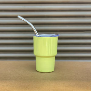 2oz Mini Tumbler Shot Glass with Straw