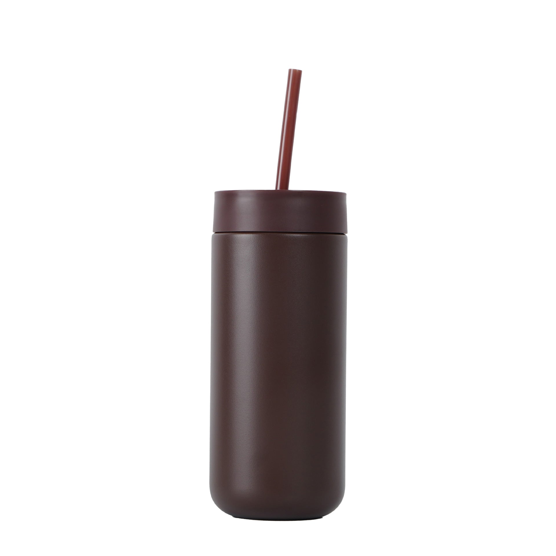 16oz Double Wall Stainless Steel Insulated Tumbler with Straw - Portable Car Cup（副本）
