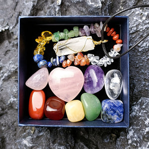 Natural Healing Crystal Gift Set