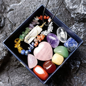 Natural Healing Crystal Gift Set