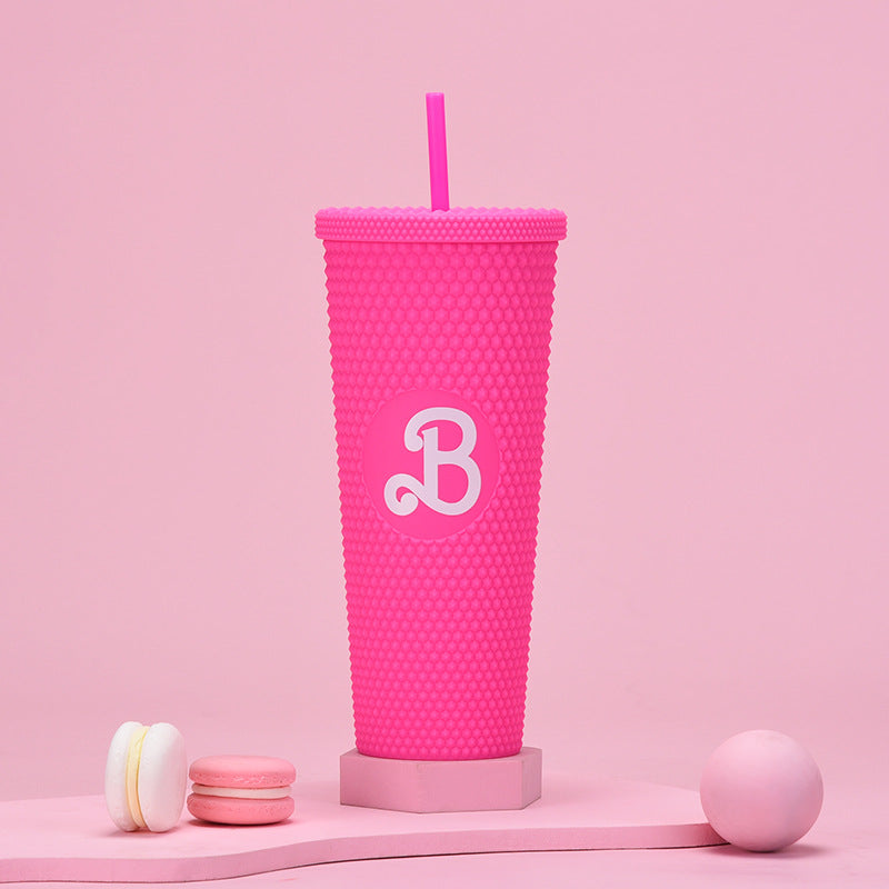 700ml barbie style studded tumbler