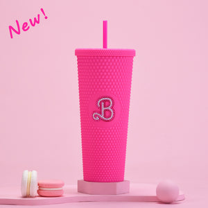 700ml barbie style studded tumbler