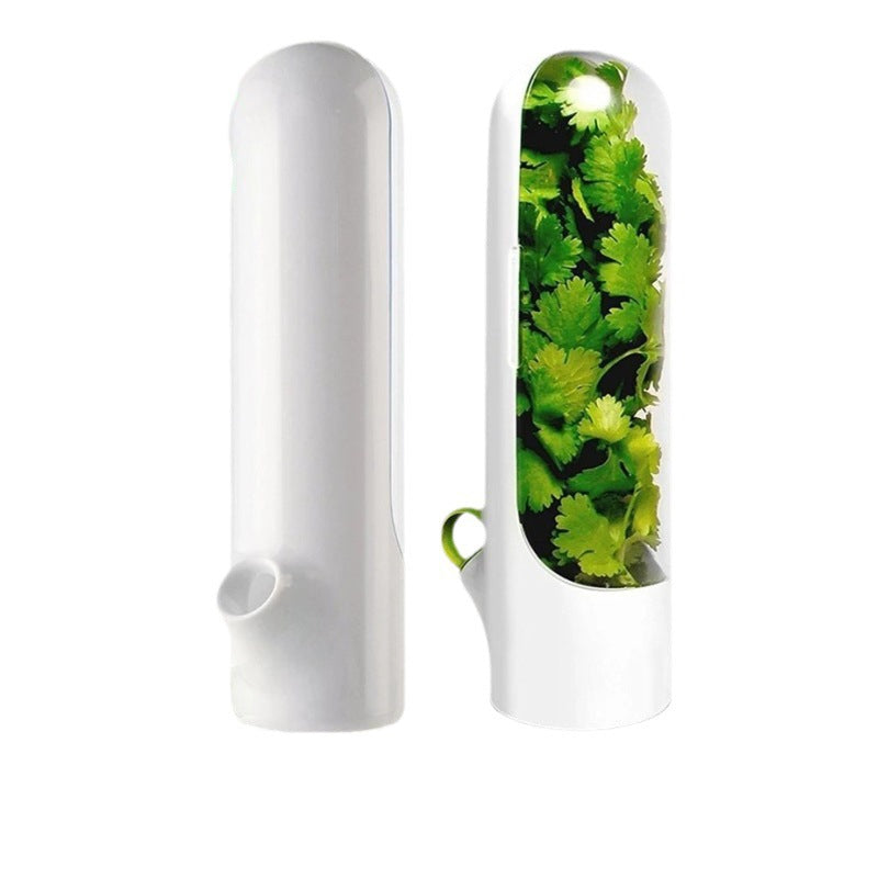 1 pc Kitchen Herb Keeper Fresh Produce Fridge Herb Savor Storage Container