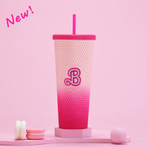 700ml barbie style studded tumbler