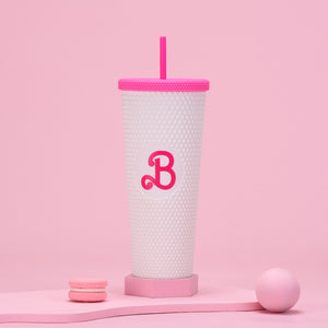 700ml barbie style studded tumbler