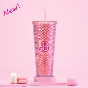 700ml barbie style studded tumbler