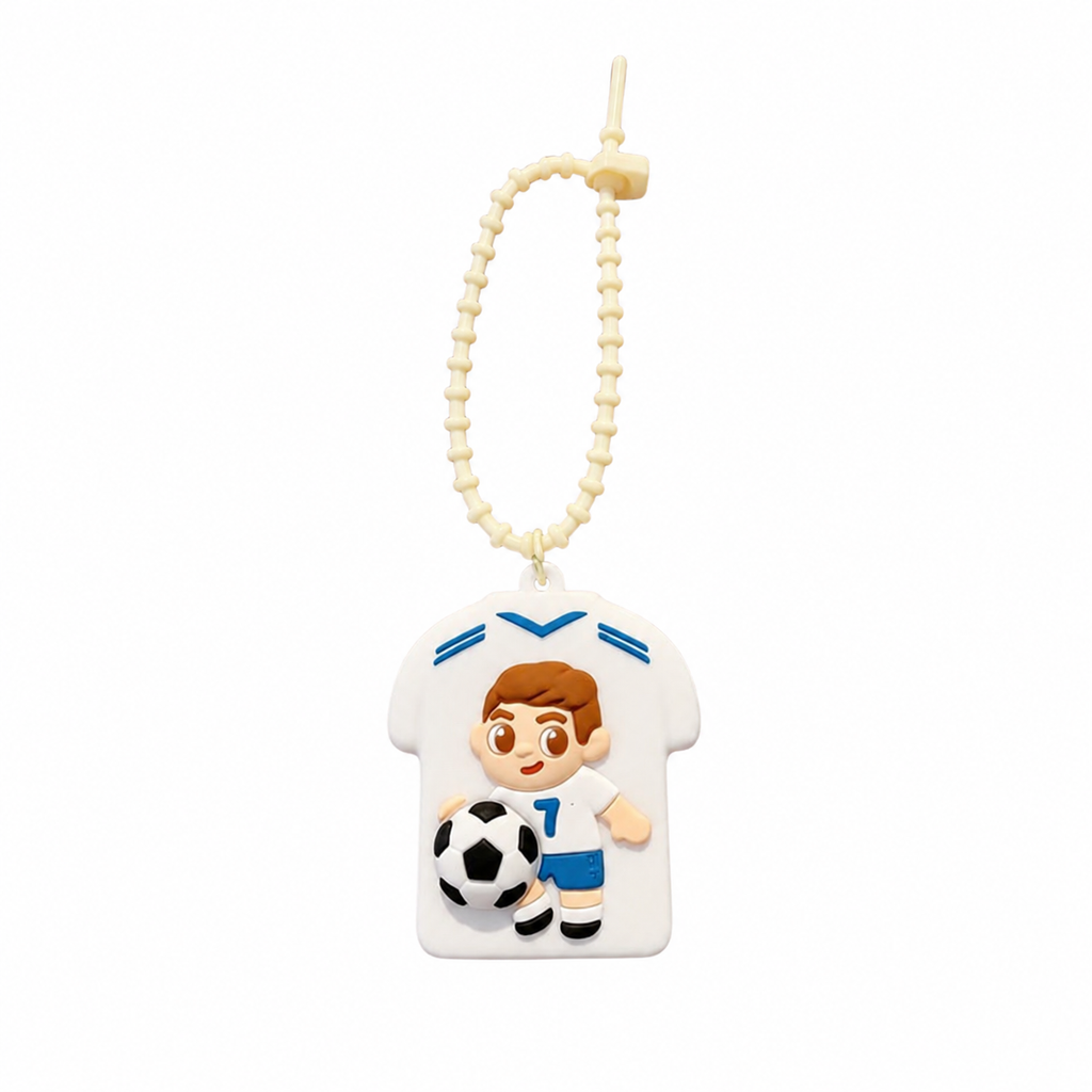 4pcs Slow-Rise Soft Soccer keychain Set