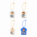 4pcs Slow-Rise Soft Soccer keychain Set