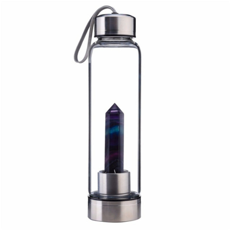 Natural Elixir Quartz Crystal Water Bottle