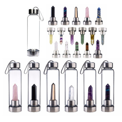 Natural Elixir Quartz Crystal Water Bottle