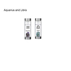 12 Constellation Zodic Lucky Natural Crystal Quartz Glass Water bottle(2pcs set)