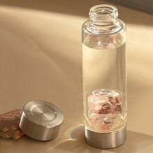 Load image into Gallery viewer, Cancer lucky smaller crystal water bottle
