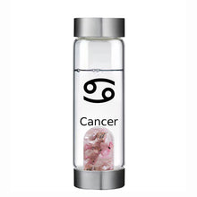 Load image into Gallery viewer, Cancer lucky smaller crystal water bottle
