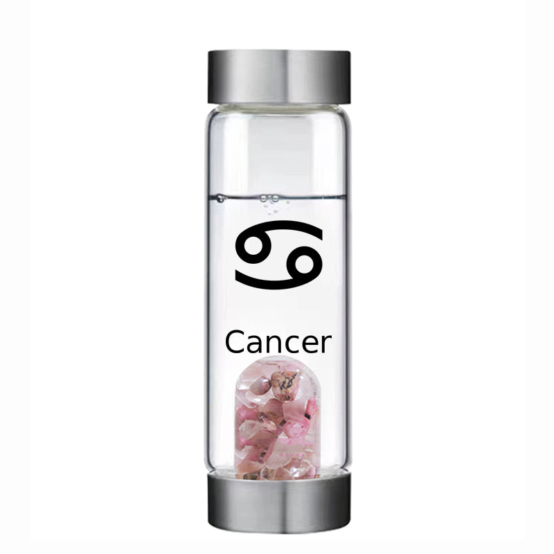 Cancer lucky smaller crystal water bottle