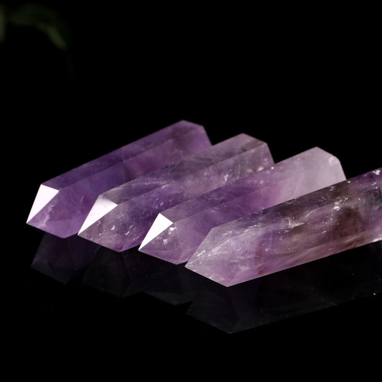 Amethyst quartz Energy Gem Healing Crystal Water Bottle