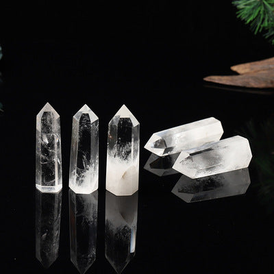 White Clear Quartz Crystal Water Bottle