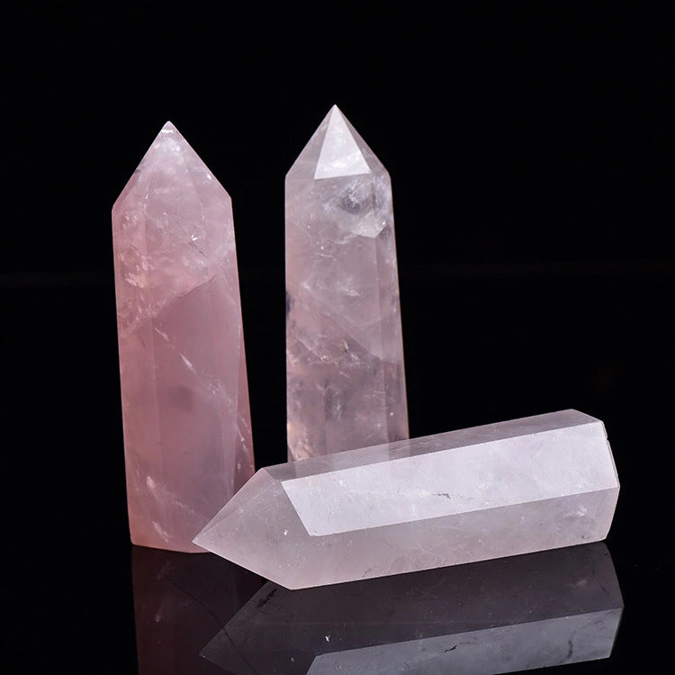 Rose Quartz Crystal Water Bottle