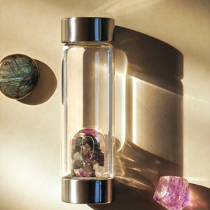 Aquarius  lucky smaller crystal water bottle