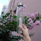 Rose Quartz Crystal Water Bottle