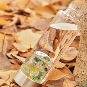 Leo  lucky smaller crystal water bottle