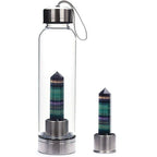 Natural Fluorite Crystal water bottle