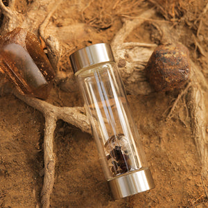 Capricorn lucky smaller crystal water bottle