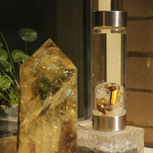 Load image into Gallery viewer, Gemini lucky smaller crystal water bottle
