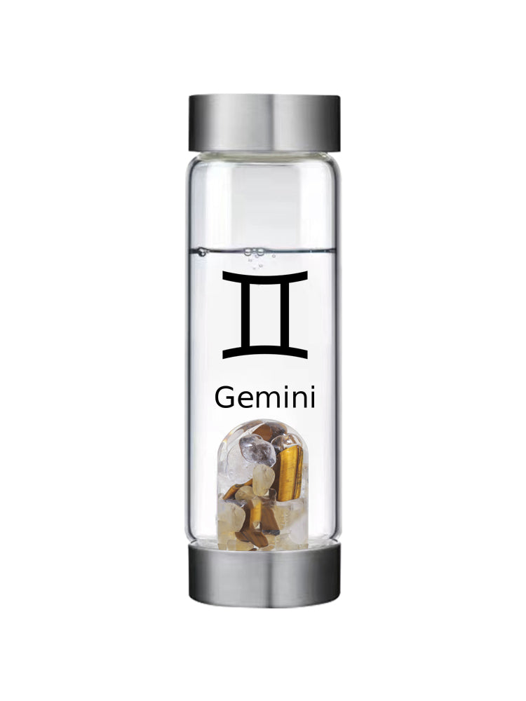 Gemini lucky smaller crystal water bottle